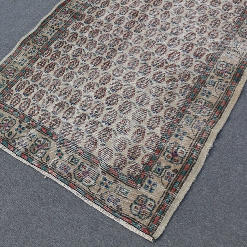 Turkish Rug, Vintage Rug, Area Rug, Oushak Carpet, shops 47x79 inches Beige Carpet, Turkey Bedroom Carpet, Decorative Indoor Carpet, 2809