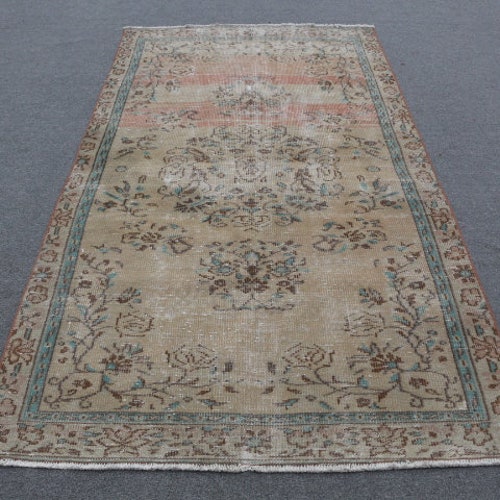 Turkish Rug, Vintage Rug, Area Carpet, Home Decor Carpet, 52x95 inches shops Orange Rug, Decorative Indoor Rugs, Office Floor Carpet, 2550