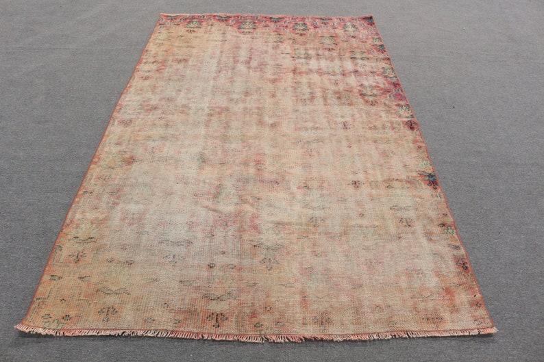 Area Carpet, Vintage Rug, Turkish Rug, Antique Rug, 60x90 inches Red Rug, Tribal shops Indoor Rugs, Bohemian Floor Carpet, 2603