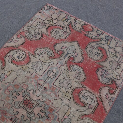 Vintage Rug, Accent Rug, Turkish Rug, Antique Rug, 41x74 shops inches Beige Carpet, Bohemian Bedroom Rug, Handwoven Area Rugs, 2706