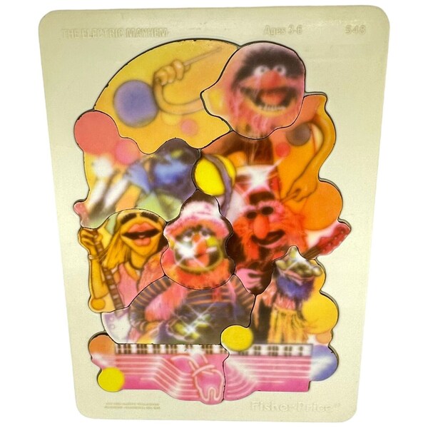 Puzzle MB Rare The Muppet Show 1977 - 60 Pièces Complet, Occasion En Carton