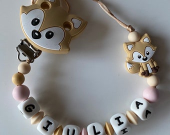 Fox pacifier chain