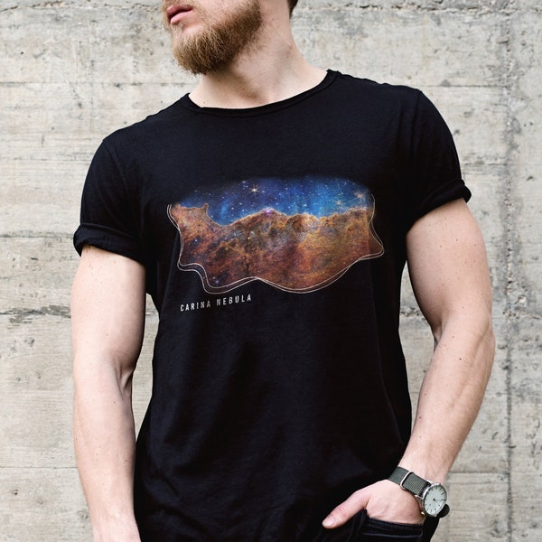 Carina Nebula NASA t-shirt | James Webb JWST shirt | Astronomy tee | Science shirt | Retro JWST Space Tee | Deep Field | Cosmic Cliffs shirt