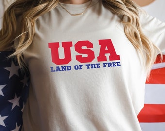 USA Land der Freien T-Shirt | 4. Juli Shirt | USA Shirt | Unabhängigkeitstag T-Shirt