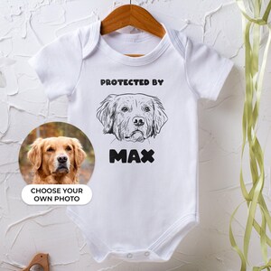 Custom Pet Photo Baby Bodysuit: Personalized Dog/Cat Kid Shirt