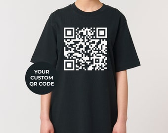Fu*k You QR Code T-shirt | Custom Hoodie QR Code Idea | Funny Gift T-shirt | Custom Funny Gift for Him