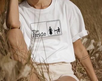Bijpassende T-shirts bruid en assistent: cadeau vrijgezellenfeest