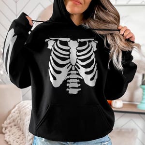 Sudadera con capucha de esqueleto: Sudadera de Halloween