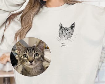 Camiseta con retrato de mascota, foto y nombre de animal personalizados, camiseta con diseño de mascota