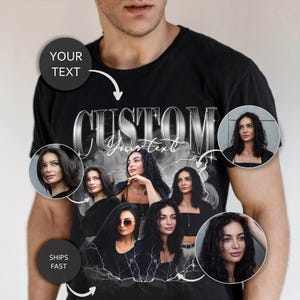 Custom Bootleg Rap Tee, custom bootleg shirt, custom photo shirt, birthday gift, husband christmas gift, custom your own bootleg shirt