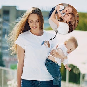 Ritratto personalizzato da T-shirt fotografica, maglietta con foto artistica animata, felpa con cappuccio con immagine animata, maglietta regalo per anniversario di coppia, maglietta di coppia