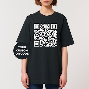 Funny QR Code T-Shirt: Cheeky Surprise, Unisex Cotton Tee