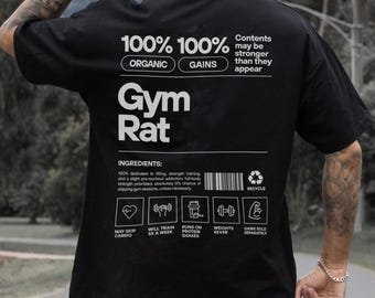 T-shirt Gym Rat, T-shirt Gym, T-shirt Gym 2025, T-shirt mème Gym, Sweat à capuche Gym, T-shirt haltère, T-shirt Cool Gym, Tshirt Gains