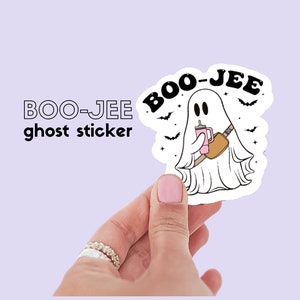 Boo jee Geist Sticker | Stanley | lulu | Basic | lustig | süßes Gespenst | Wasserdicht | Vinyl-Aufkleber |