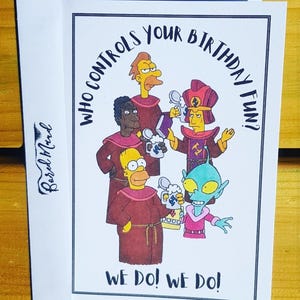 Cartão de aniversário feito à mão para cortadores de pedra