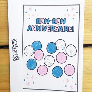 Bon Bon Sweet French Birthday Card Handmade
