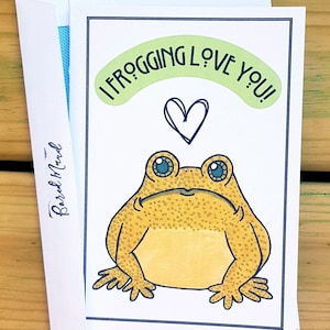 Frog Love Handmade Card