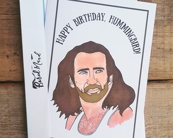 Nicolas Cage Handmade Birthday Card Funny Nicolas Cage Nic - Etsy