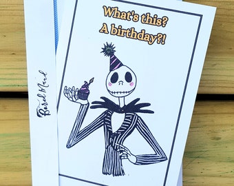 Jack Skellington Birthday Card - Etsy