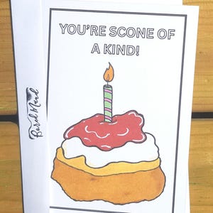 Scone Birthday Card Handmade