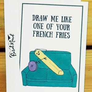 Handgemaakte Titanic French Fry-kaart