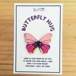 Hebes Butterfly Pocket Abrazo Regalo Hecho a Mano
