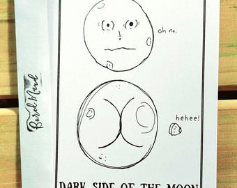 Moon and Artemis Handmade Card