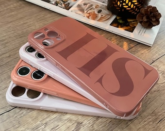 Personalized Initial iPhone Case, Custom Phone Cover