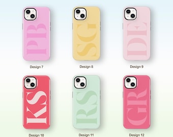 Personalized Initial iPhone Case, Custom MagSafe Phone Cover