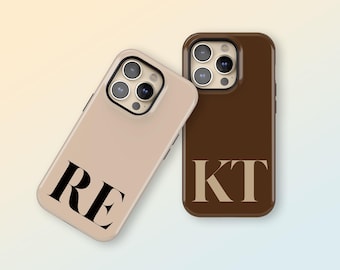 Personalized Initial iPhone Case, Monogram Phone Cover