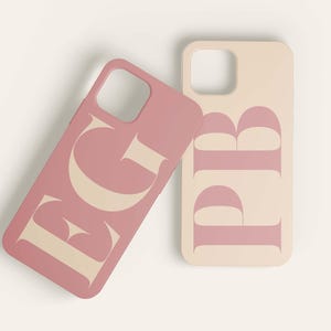 iPhone 17 Case Personalized Initial iPhone Case, Custom Name iPhone 17 15 14 13 12 11 Pro Max Case