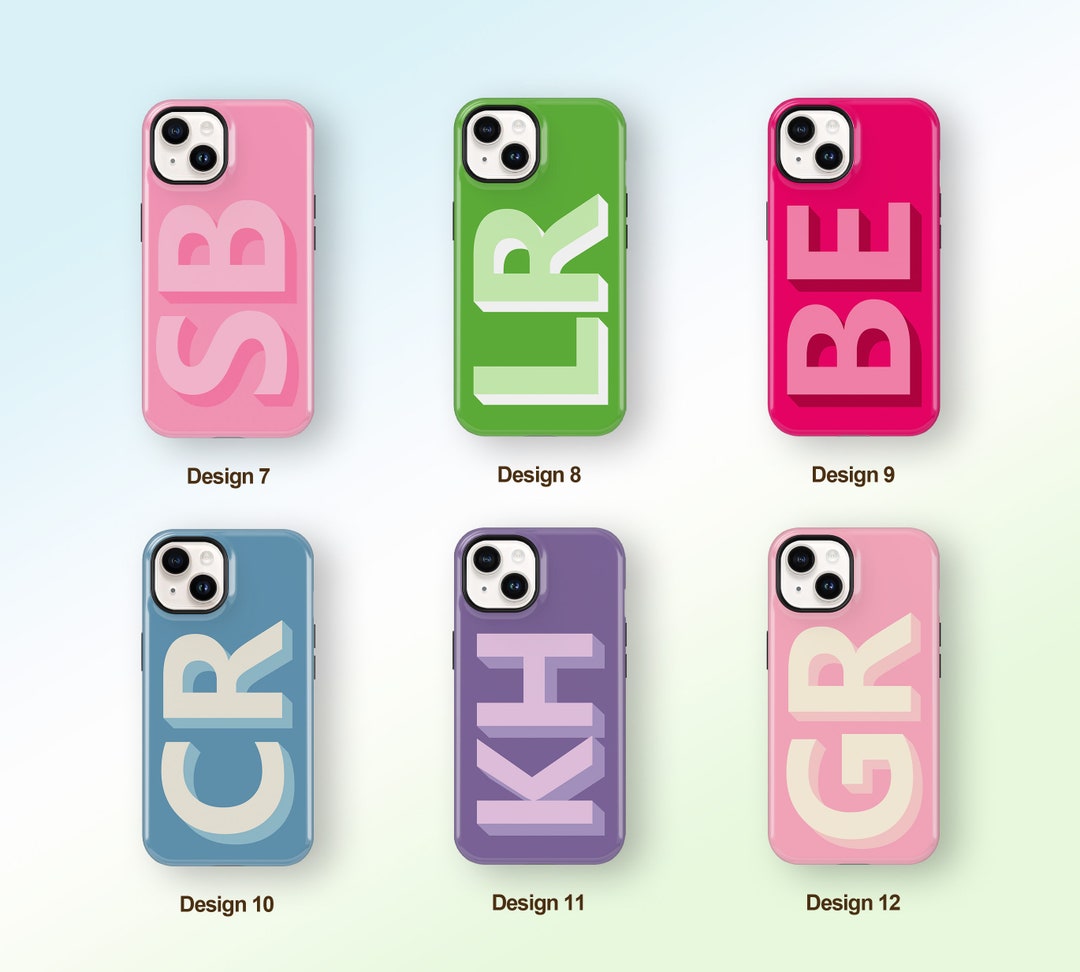 Personalized Initial iPhone Case Magsafe Custom Name iPhone Etsy