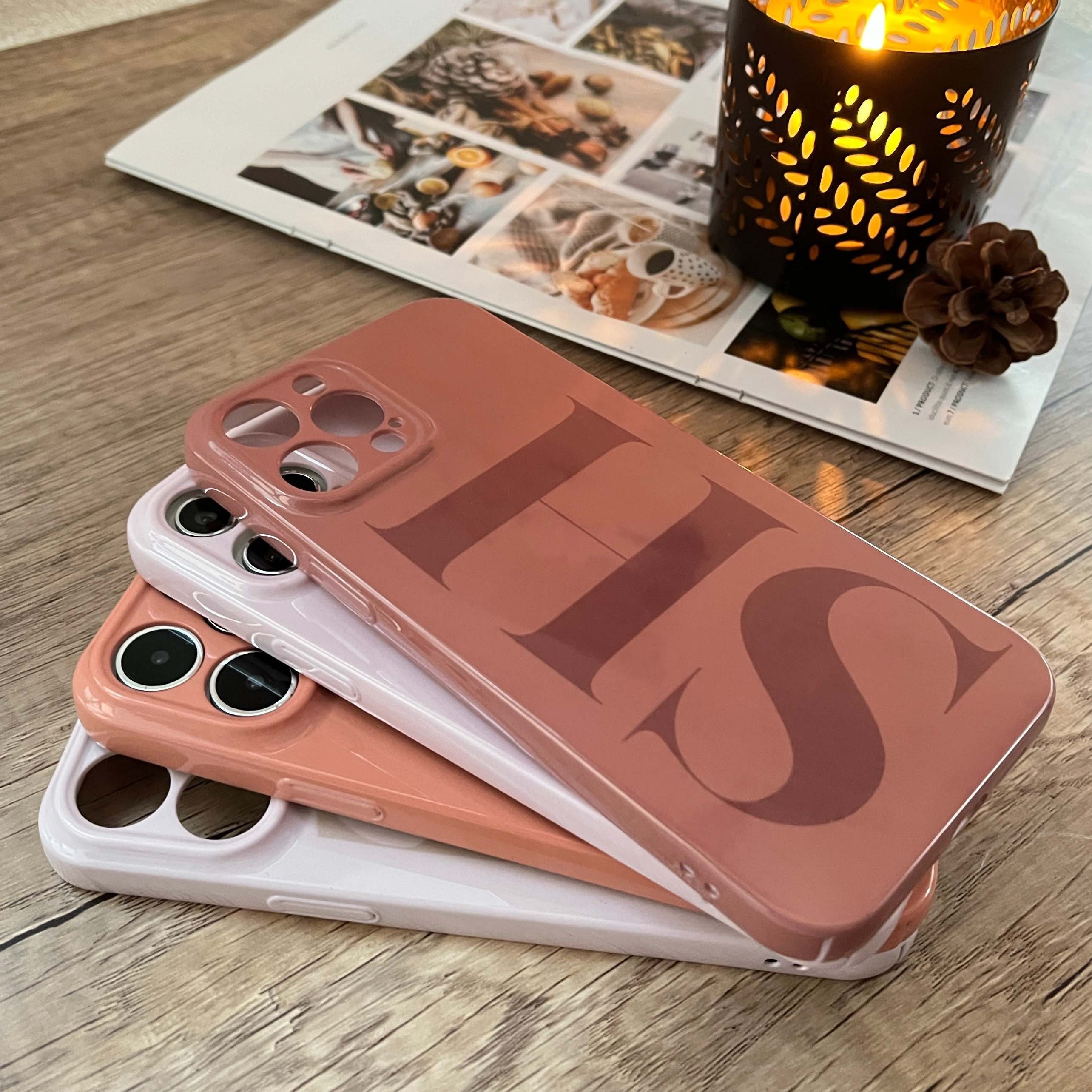 Big brown LV letter phone case