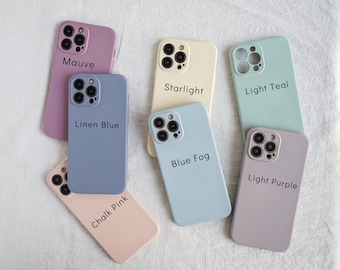 Solid Color Silicone iPhone Case, Shockproof Design