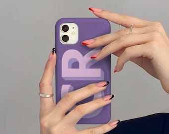 Personalized Initial iPhone Case, Custom MagSafe Phone Case