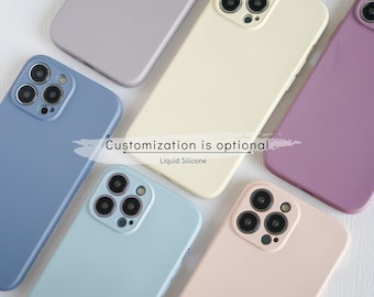 Solid Color Liquid Silicone iPhone Case