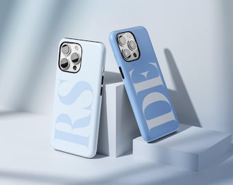 Pastel Monogram iPhone Case, Personalized Initial