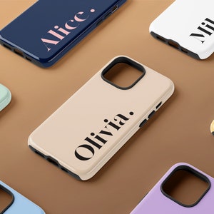 Coque pour iPhone initiale monogramme personnalisé pour iPhone 16, nom personnalisé pour iPhone 16, coque Pro Max, iPhone 15 14 13 12 11 Pro Max