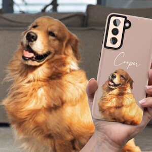 Personalisierte Haustier Foto Handyhülle, personalisiertes Geschenk für Hunde Katzen Liebhaber