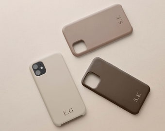 Custom Initial iPhone Case, Personalized Phone Cover