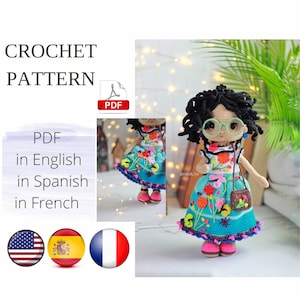 Princess Amigurumi Doll Crochet Pattern PDF English, Spanish, French Amigurumi Handmade
