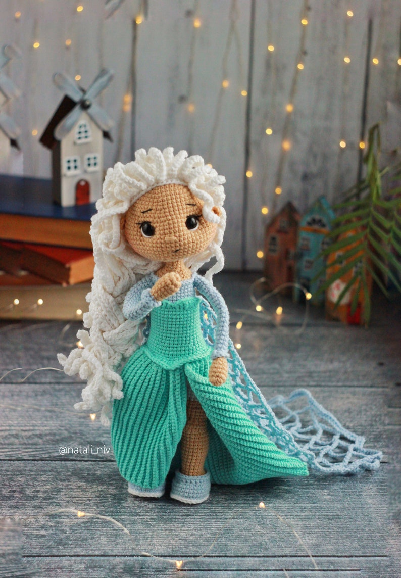 Set 2in1 Princess Amigurumi Doll Crochet Pattern PDF English Spain Amigurumi Handmade image 5