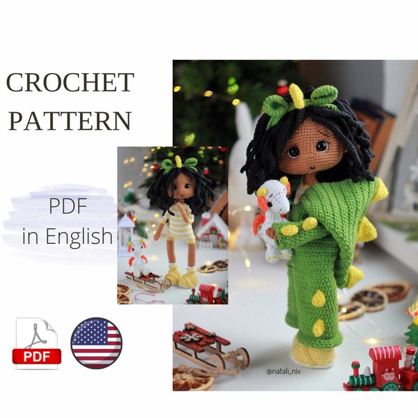 Drachen Puppe Amigurumi Häkelanleitung PDF English Amigurumi Handmade