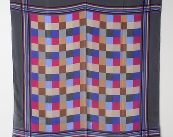 100% Silk Scarf - Square - Vintage #50