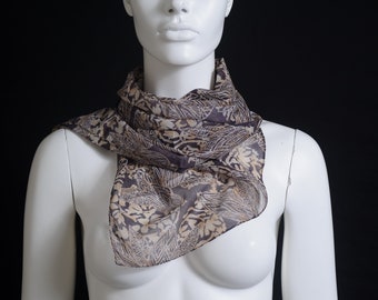 Silk Look Scarf - Long - Vintage #57 - Etsy