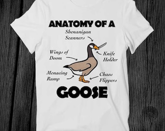 Anatomy of A Goose Duck Online Gaming Best Seller T Shirt Unisex Adult Gift Cool Music Fashion Top Vintage Retro Tee G450