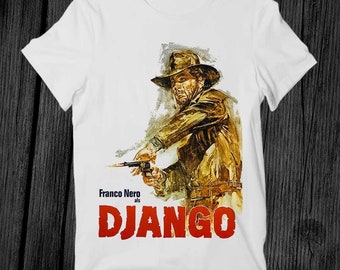 Django Spagetti Western Movie T Shirt Unisex Adult Mens Womens Gift Cool Music Fashion Top Vintage Retro Tee G299