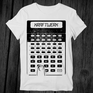 Pocket Calculator Kraftwerk Synth Pop T Shirt Unisex Adult Mens Womens Gift Cool Music Fashion Top Vintage Retro Tee G206