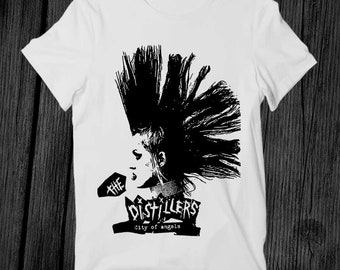 Mohawk The Distillers City Of Angels Rock Punk T Shirt Unisex Adult Mens Womens Gift Cool Music Fashion Top Vintage Retro Tee G227