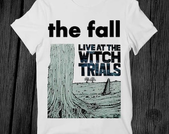 The Fall Live At The Witch Trials Band T-shirt Unisex volwassen heren dames cadeau coole muziek mode top vintage retro T-shirt G314